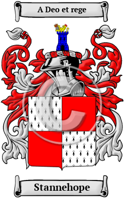 Stannehope Family Crest/Coat of Arms