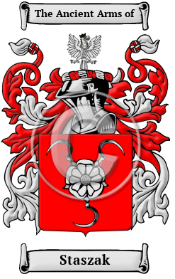 Staszak Family Crest/Coat of Arms