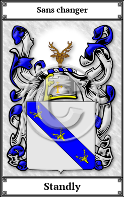 Standly Family Crest Download (JPG)  Book Plated - 150 DPI
