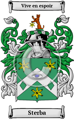 Sterba Family Crest/Coat of Arms