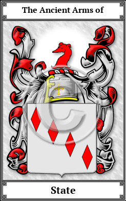 State Family Crest Download (JPG)  Book Plated - 150 DPI