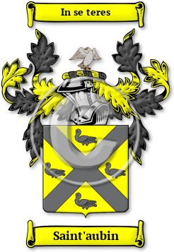 Saint'aubin Family Crest Download (jpg) Legacy Series - 150 DPI