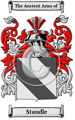 Staudle Family Crest/Coat of Arms