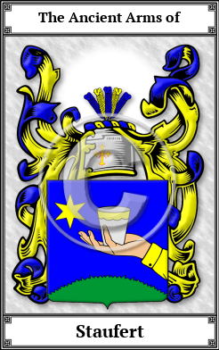 Staufert Family Crest Download (JPG) Book Plated - 600 DPI