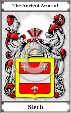 Stech Family Crest Download (JPG)  Book Plated - 150 DPI