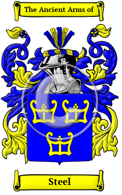 Steel Family Crest/Coat of Arms