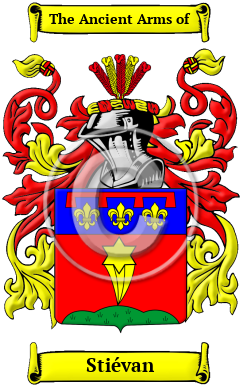 Stiévan Family Crest/Coat of Arms