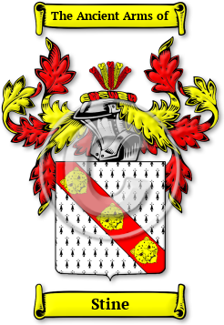 Stine Family Crest Download (jpg) Legacy Series - 150 DPI