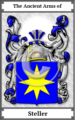 Steller Family Crest Download (JPG) Book Plated - 600 DPI