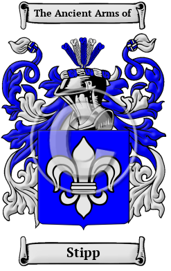 Stipp Family Crest/Coat of Arms