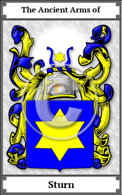 Sturn Family Crest Download (JPG)  Book Plated - 150 DPI