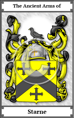 Starne Family Crest Download (JPG)  Book Plated - 150 DPI