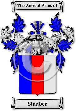 Stauber Family Crest Download (jpg) Legacy Series - 150 DPI