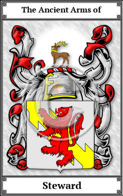 Steward Family Crest Download (JPG) Book Plated - 600 DPI