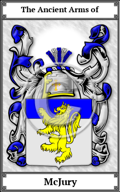 McJury Family Crest Download (JPG) Book Plated - 300 DPI