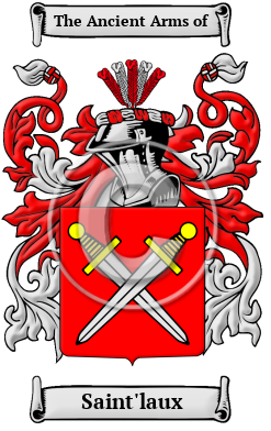 Saint'laux Family Crest/Coat of Arms