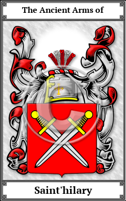 Saint'hilary Family Crest Download (JPG)  Book Plated - 150 DPI