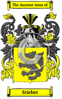 Stieber Family Crest/Coat of Arms