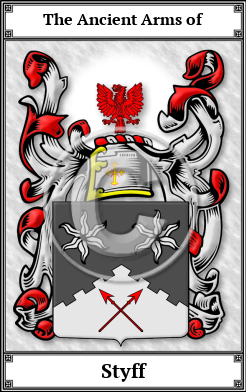 Styff Family Crest Download (JPG)  Book Plated - 150 DPI