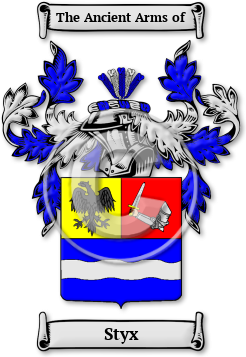 Styx Family Crest Download (jpg) Legacy Series - 150 DPI