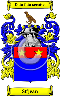 St'jean Family Crest/Coat of Arms