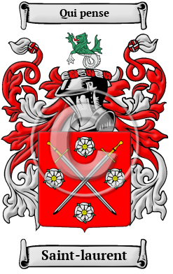 Saint-laurent Family Crest Download (JPG) Heritage Series - 300 DPI