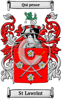 St Lawrint Family Crest/Coat of Arms