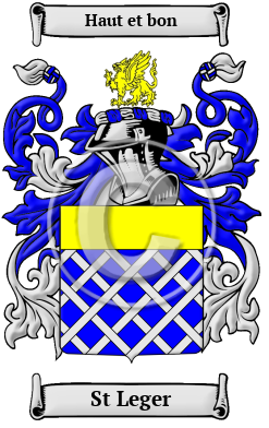 St Leger Name Meaning, Family History, Family Crest & Coats of Arms