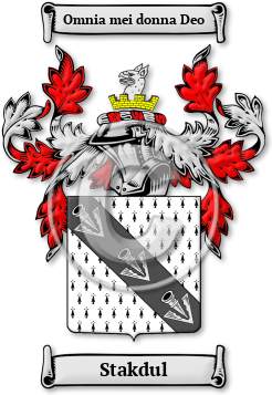 Stakdul Family Crest Download (jpg) Legacy Series - 150 DPI