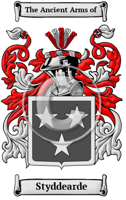 Styddearde Family Crest/Coat of Arms