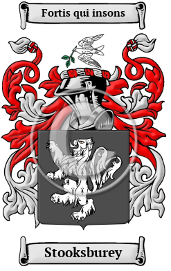 Stooksburey Family Crest/Coat of Arms