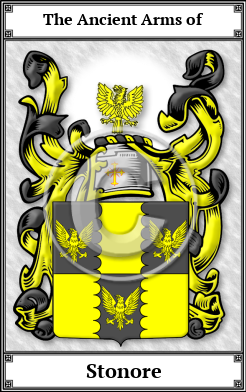 Stonore Family Crest Download (JPG)  Book Plated - 150 DPI