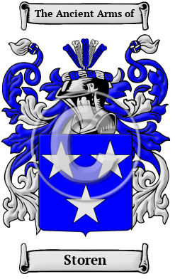 Storen Family Crest/Coat of Arms