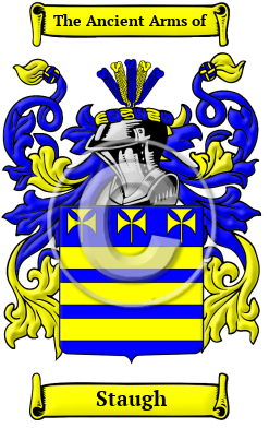 Staugh Family Crest/Coat of Arms