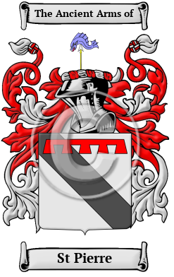 St Pierre Family Crest/Coat of Arms