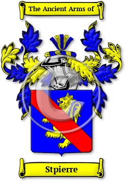 Stpierre Family Crest Download (jpg) Legacy Series - 150 DPI