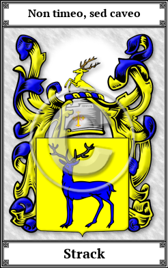 Strack Family Crest Download (JPG)  Book Plated - 150 DPI