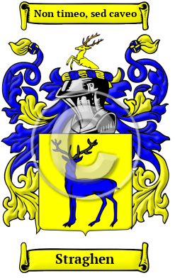 Straghen Family Crest/Coat of Arms