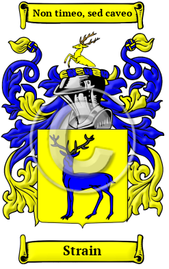 Strain Family Crest/Coat of Arms