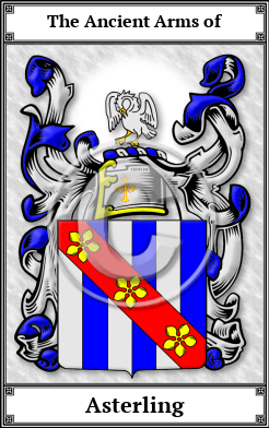 Asterling Family Crest Download (JPG)  Book Plated - 150 DPI