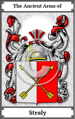 Straly Family Crest Download (JPG) Book Plated - 600 DPI
