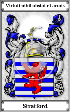 Stratford Family Crest Download (JPG)  Book Plated - 150 DPI