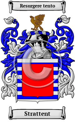 Strattent Family Crest/Coat of Arms