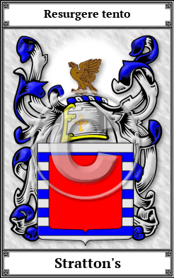 Stratton's Family Crest Download (JPG)  Book Plated - 150 DPI