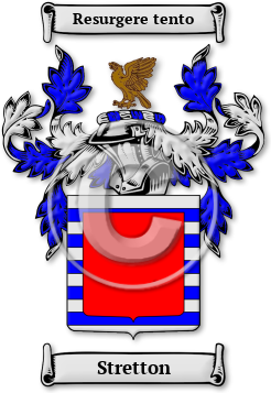 Stretton Family Crest Download (jpg) Legacy Series - 150 DPI