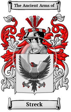 Streck Family Crest/Coat of Arms