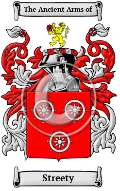 Streety Family Crest/Coat of Arms