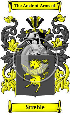 Strehle Family Crest/Coat of Arms