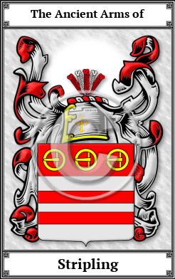 Stripling Family Crest Download (JPG)  Book Plated - 150 DPI