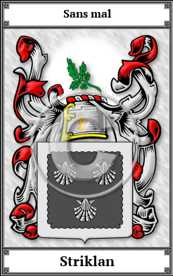 Striklan Family Crest Download (JPG) Book Plated - 600 DPI